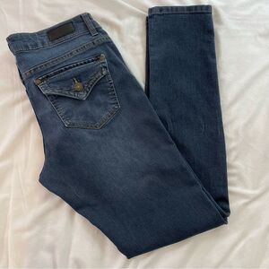 Celebrity Pink Jeans Size 11 Rear Pockets Button Closure - Straight Leg Skinny